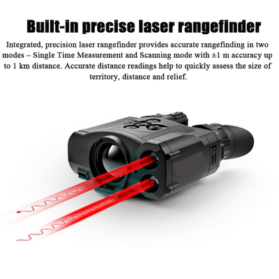 Telemetro impermeabile del laser del binocolo di accollata 2 LRF del binocolo di registrazione di immagini termiche IPX7